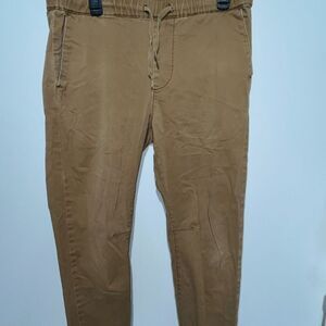 California Republic Women's Tan Drawstring Skinny Jogger Chino Pants‎ Medium